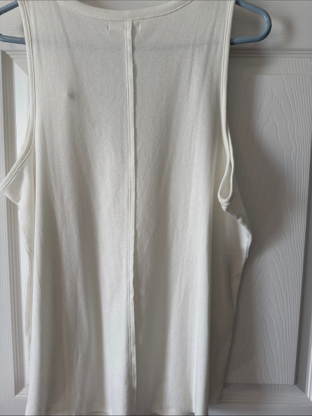 Maurices White Sleeveless Henley Tank with Button Placket - Picture 3 of 3